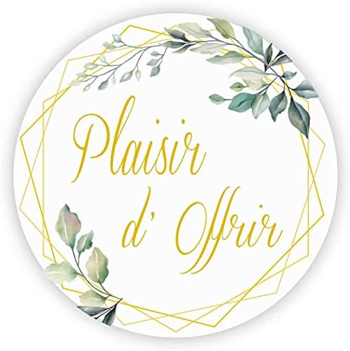 50 Autocollants Ronds Baptême - 4cm - Personnalisables - Cœur Fleuri