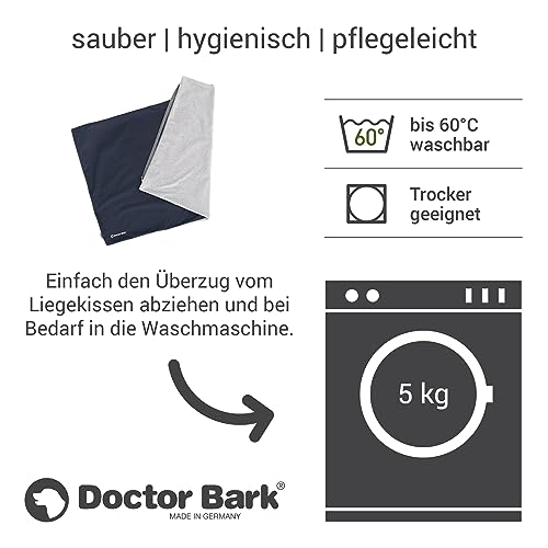 Doctor Bark Country Kissen Cover - Überzug Für Country Hundekissen L - Flauschige Fleece-Liegefläche - Waschbar - GreenLabel (Cover - L, Königsblau)
