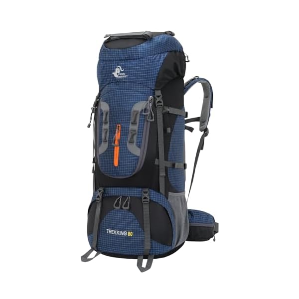 Bseash-80L-Waterproof-Hiking-Camping-Backpack-with-Rain-Cover-Lightweight-Outdoor-Sport-Travel-Daypack-for-Climbing-Touring-Navy-Blue Bseash 80L Waterproof Hiking Camping Backpack with Rain Cover, Lightweight Outdoor Sport Travel Daypack for Climbing Touring (Navy Blue)