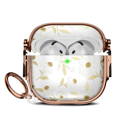 Image of for Apple Airpods 4 case Cover, Protective TPU Soft Cases Cover Rugged for Airpods 4th Generation Case with Cleaner Kit & Keychain for Women,Morning Glory