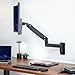 VIVO Premium Aluminum Heavy Duty Monitor Arm for Ultrawide Screens up to 49 inches and 44 lbs, Single Wall Mount, Pneumatic Height, Max VESA 100x100, Black, MOUNT-V101G1