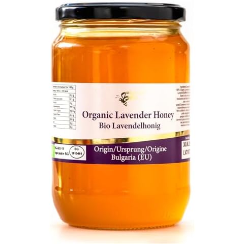 900 g Organic Raw Lavender Blossom Honey Cover