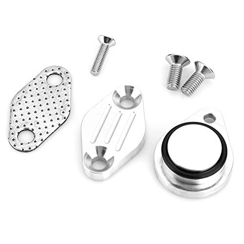 Akozon Kit de Placa de Bloqueo de Escape de Entrada de Enchufe de Eliminación EGR Compatible con Camión LS