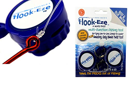 Fishing Gear Knot Tying Tool Hooks | Line Cutter cuts Braid and Leader | Cover Hooks on Fishing Poles Travel Safely Fully Rigged
