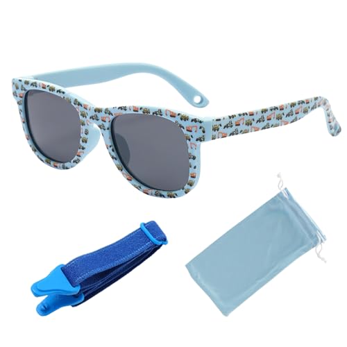 Occhiali da Sole poraceous per Bambini 3-12 Anni, Polarizzati, Protezione UV400