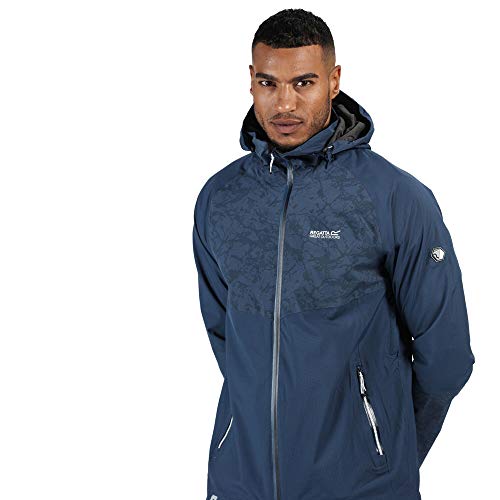 Veste technique réfléchissante imperméable Regatta Oklahoma avec capuche amovible homme