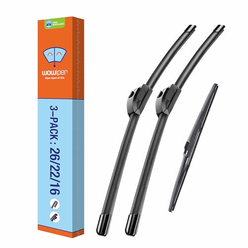 Image of 26 inch22 inch16 inch OEM Replacement Windshield Wiper Blades for Lexus RX350 2015-2020 /Lexus RX450h 2015-2020 Premium All Weather Automotive Front Rear Wipers Set(Pack of 3)