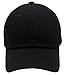 Top Level Baseball Cap Men Women-Cotton Dad Hat Plain,BLK