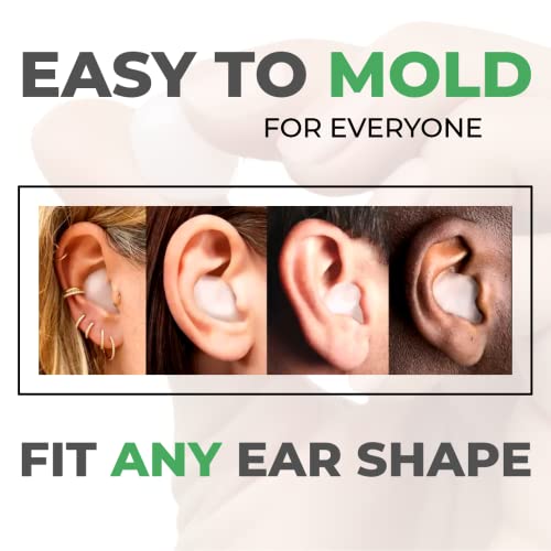 Pq Wax Ear Plugs For Sleep - 28 Silicone Wax Earplugs For Sleeping And Swimming - Gel Ear Plugs For Noise Cancelling & Ear Protection - Sleeping Earplugs With Sound Blocking Level 32 Db, 28 Pillows #TOP4