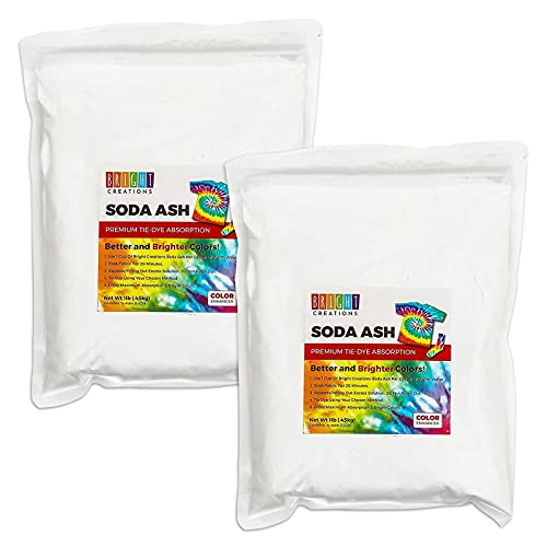 Soda Ash for Tie Dye Shirts and DIY Crafts (2 lbs, 2 Pack)