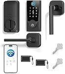 Hornbill WiFi Smart Lock with Lever: Keyless Entry WiFi Keypad Deadbolt Lock, Compatible with Alexa, Remote Control, Fingerprint Password Unlock, Auto Lock, Built-in Wi-Fi (2.4Ghz)