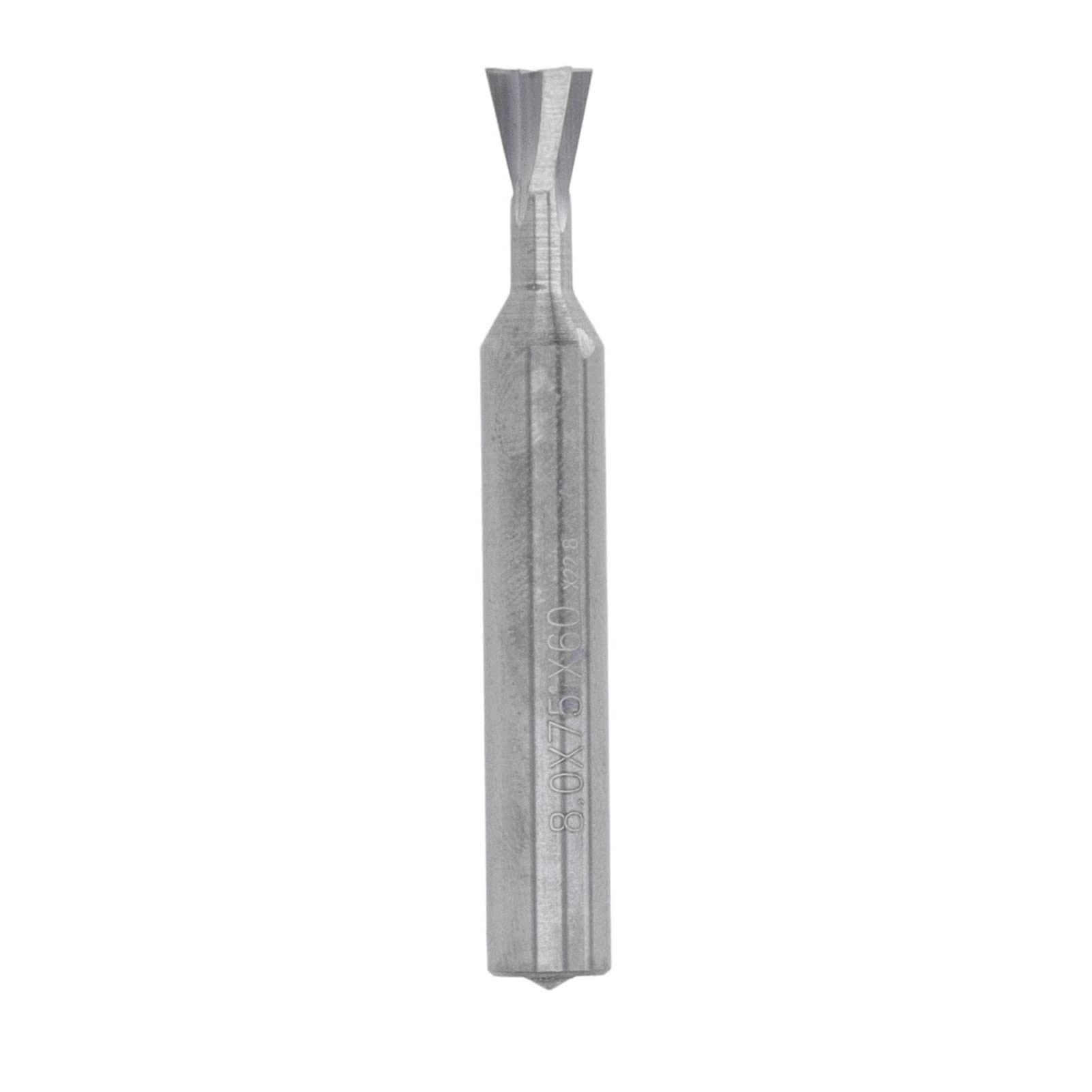 Schwalbenschwanzfräser, 4-schneidiger Fräser, Langlebiger Hartmetall-Schaftfräser für den Allgemeinen Gebrauch, 60 Mm Messerlänge, 1 Einheit (75 Grad)