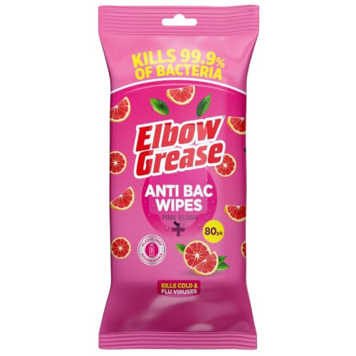 Elbow Grease Antibacterial Wipes | Grapefruit Fragrance (80 pack)