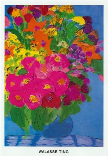 Art mural Walasse Ting Fleurs De Vase impression sur toile premium
