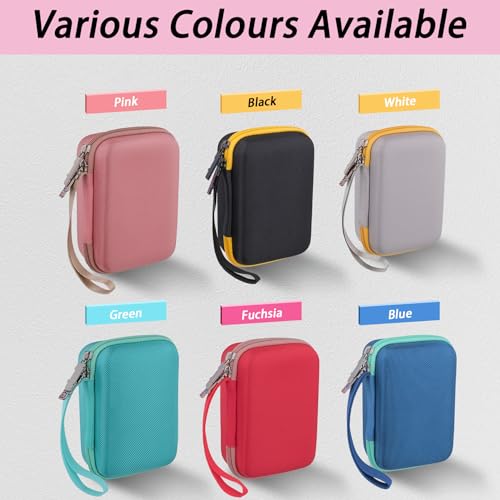 Image of khanka Hard Case for Kodak Smile+ /Kodak Smile Plus Camera,Fuchsia | EVA Hard Shell, Mesh Pocket Accessory Storage, Travel-Ready Portable Storage, Easy Carry Handle, Protective Case Only