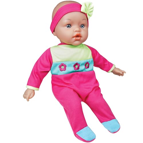 Muñeca bebé interactiva de 15 pulgadas con accesorios miniatura 6