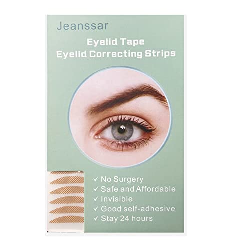 Jeanssar 160Pcs invisible One-sided Sticky Eyelid Tapes Stickers, Instant Eye lid Lift Strips, Eyelid Correcting Beauty Tool, Perfect for Uneven Mono-Eyelids
