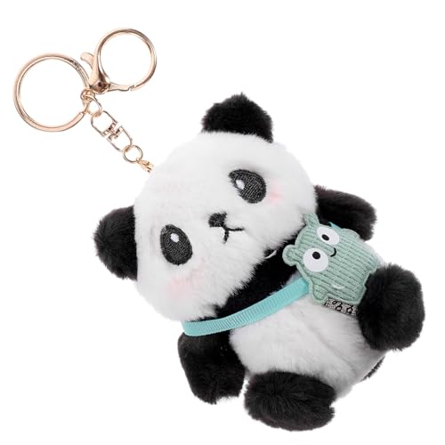 YARNOW Llavero con Forma de Panda de Peluche, Adorno para Bolso, Suave Algodón Pp, Ideal para Ambiente de Verano y Sensación Agradable Color Aleatorio