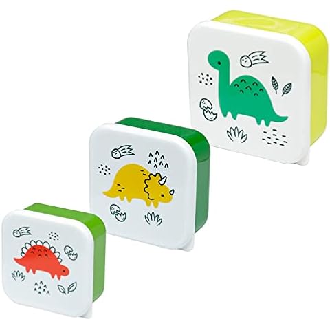 Puckator Dinosauria Jr Set of 3 Lunch Boxes Cover