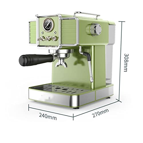 VVHUDA Espressomaschine, 15-Bar-Espressomaschine mit Milchaufschäumstab und kompaktem Design, professionelle Espressomaschine für Cappuccino und Latte small Gift