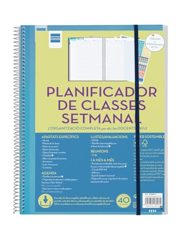 Finocam Weekly Teacher Planner | Large Size with 269 Stickers