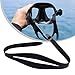 Silicone Diving Glasses Replacement Strap, Adjustable and Comfortable Snorkeling Accessory for Swimming, Scuba, Kayaking and Water Sports, Black（Black S）
