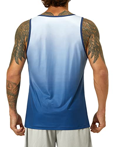 KPSUN Men's Quick Dry Sports Tank Tops Athletic Gym Bodybuilding Fitness Sleeveless Shirts for Beach Running Workout - Image 4