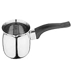 Dynore Stainless Steel Milk/Coffee/Tea Warming Maker Small Pot/Pan, with Bakelite Handle 180 ml