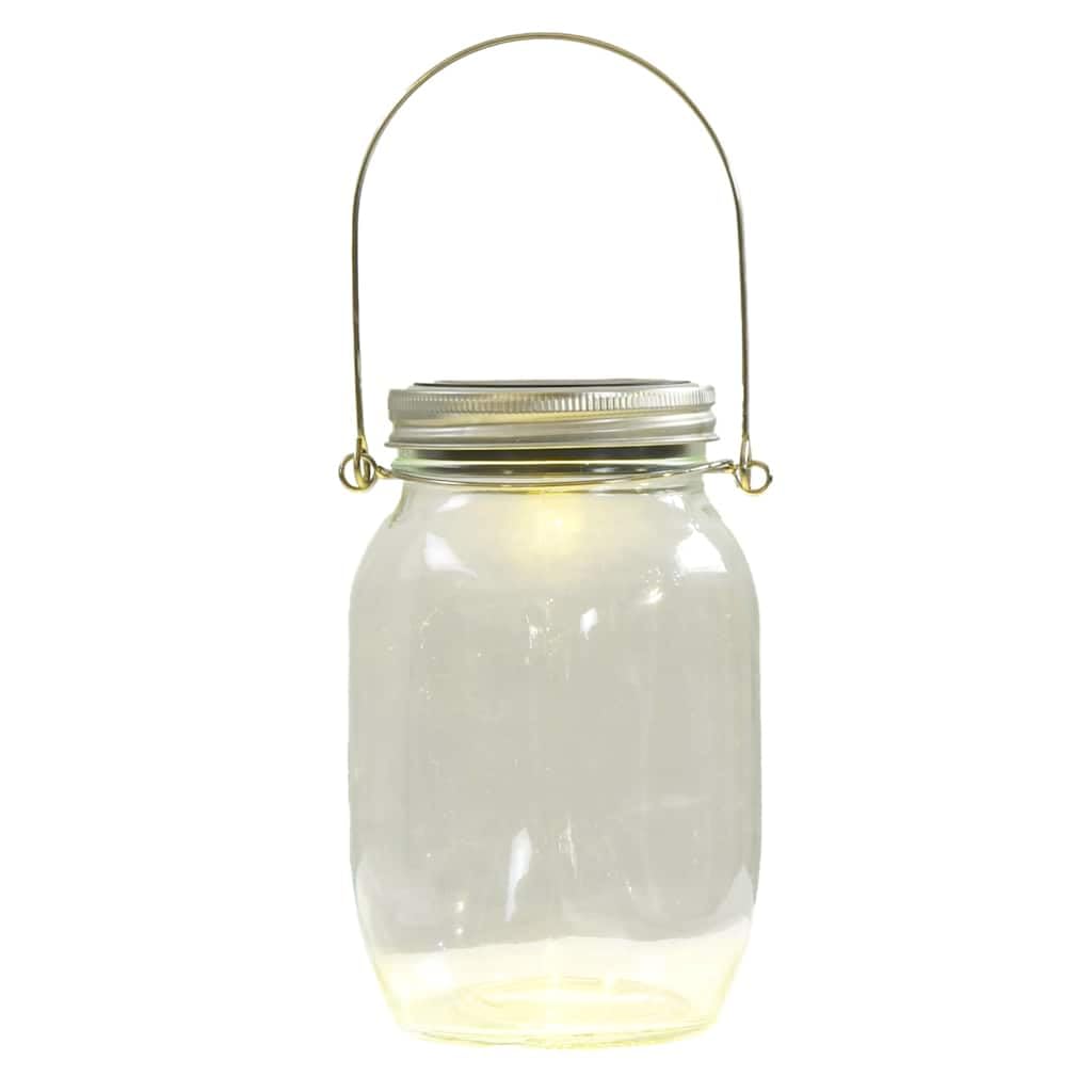 vidaXL Solarleuchten 12 Stk., Solarleuchte Einmachglas-Design, Solarlampe mit IP65-Schutzart, Gartenleuchte Außenleuchte, Warmweiß