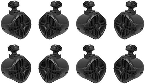 Rockville Bundle: (8) Pair RWB70B Black 6.5