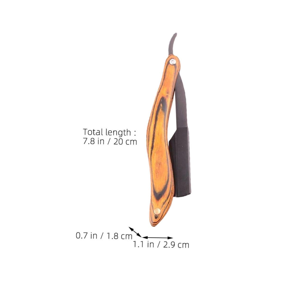 Beavorty 4 Pz rasoio Rasoio manuale con manico in legno rasoio da viaggio rasoio da rasoi da uomo Metallo porta coltello radersi coltello da barba viaggiare Di legno