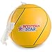 Western Star Tetherball W/Rope Backyard Outdoor for Kids Yellow Red Blue Green Pink Full Size Premium Line (Classic Yellow)