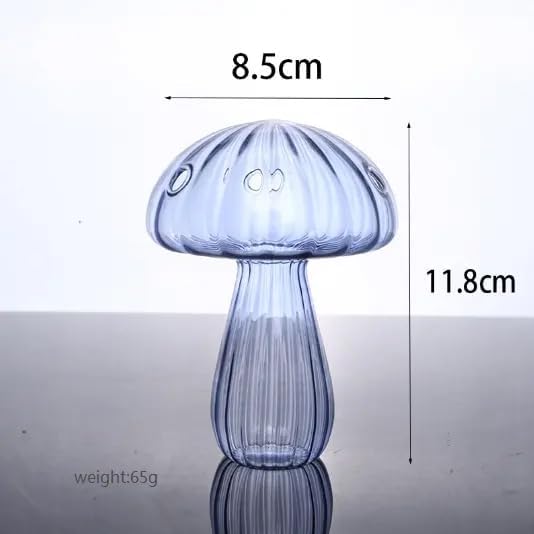 Miniatura 3 de 3 piezas de terrario de cristal con forma de hongo jarrones hidropónicos nórdicos lindos macetas contenedores para plantas cumpleaños, Navidad, Año