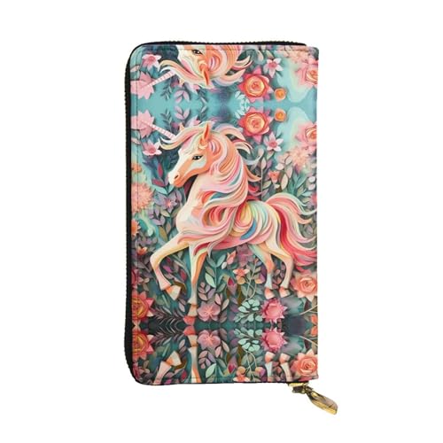 Pochette longue Licorne pour organiser vos cartes et monnaie lors de vos sorties
