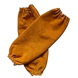 Duradero: costura con hilo de Kevlar fuerte y resistente al calor. Hecho de piel de vaca gruesa dividida para mayor durabilidad. Y es resistente al desgaste y al fuego para la protección contra las llamas y las salpicaduras.