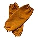 Manchons de soudure en cuir pour homme et femme, résistant à la chaleur et aux flammes, avec manchette élastique, 48,3 cm de long pour soudeurs (orange)