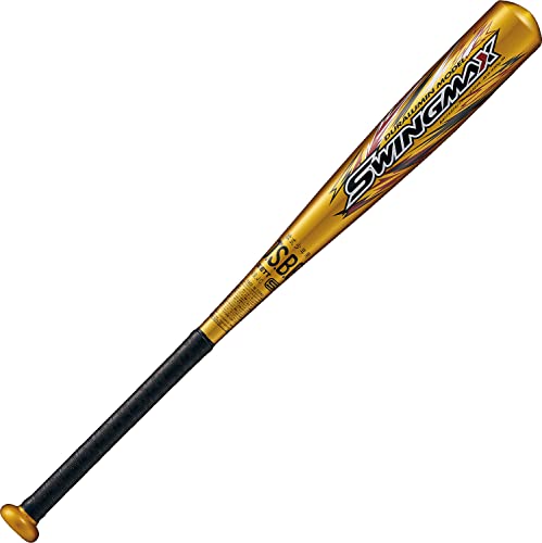 ゼット 軟式野球 バット スイングマックス 金属製 74cm 430g平均 ゴールド BAT75374
