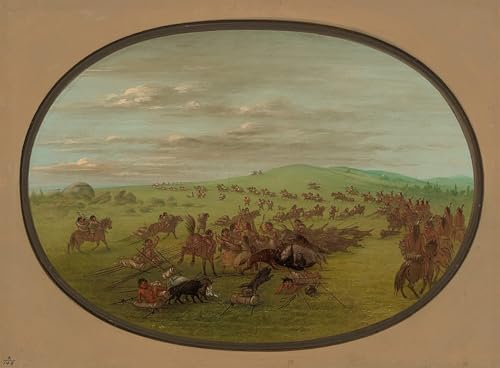 Tableaux Graffiti Art Mural George Catlin Camanchees Impression Poster 60x90cm