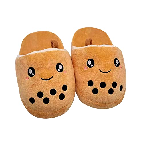 EXIGENT Boba Bubble Tea Slippers Cute Slip-ON Shoes Adult | Men and Women | Unisex