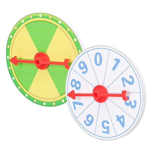 GAROZATION Fortune Game Wheel 10cm Diy Prize Wheel Rotating Roulette for Parties Easy to Carry and Store