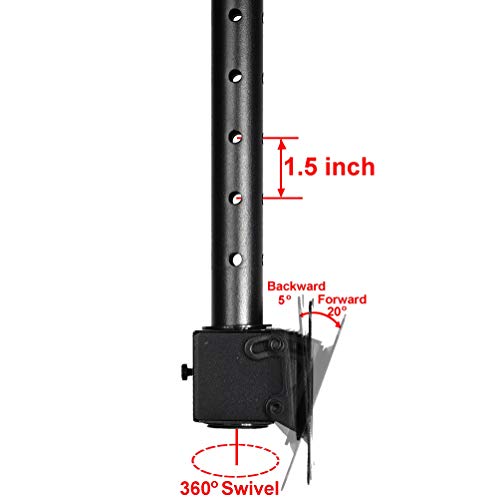 Support de plafond pour écran LCD LED VideoSecu ML405B2 inclinement réglable de 19 à 42 pouces