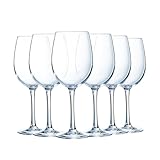 Chef & Sommelier – Colección Cabernet – Juego de 6 copas Tulipa con pie 35 cl – Fabricadas en Francia – Embalaje reforzado