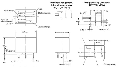 Relé 4 pines G8HL-1A4P-TW1 12VDC 100ohm componente de automoción de repuesto 2