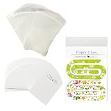 Magicalmai Jumbo Paper Clips Packaging for Selling, 50 Sets Sublimation Paper Clips Display Cards and Bags,White Cards & Self-seal Hanging Bags for Giant Acrylic Paperclips Sublimation Small Business