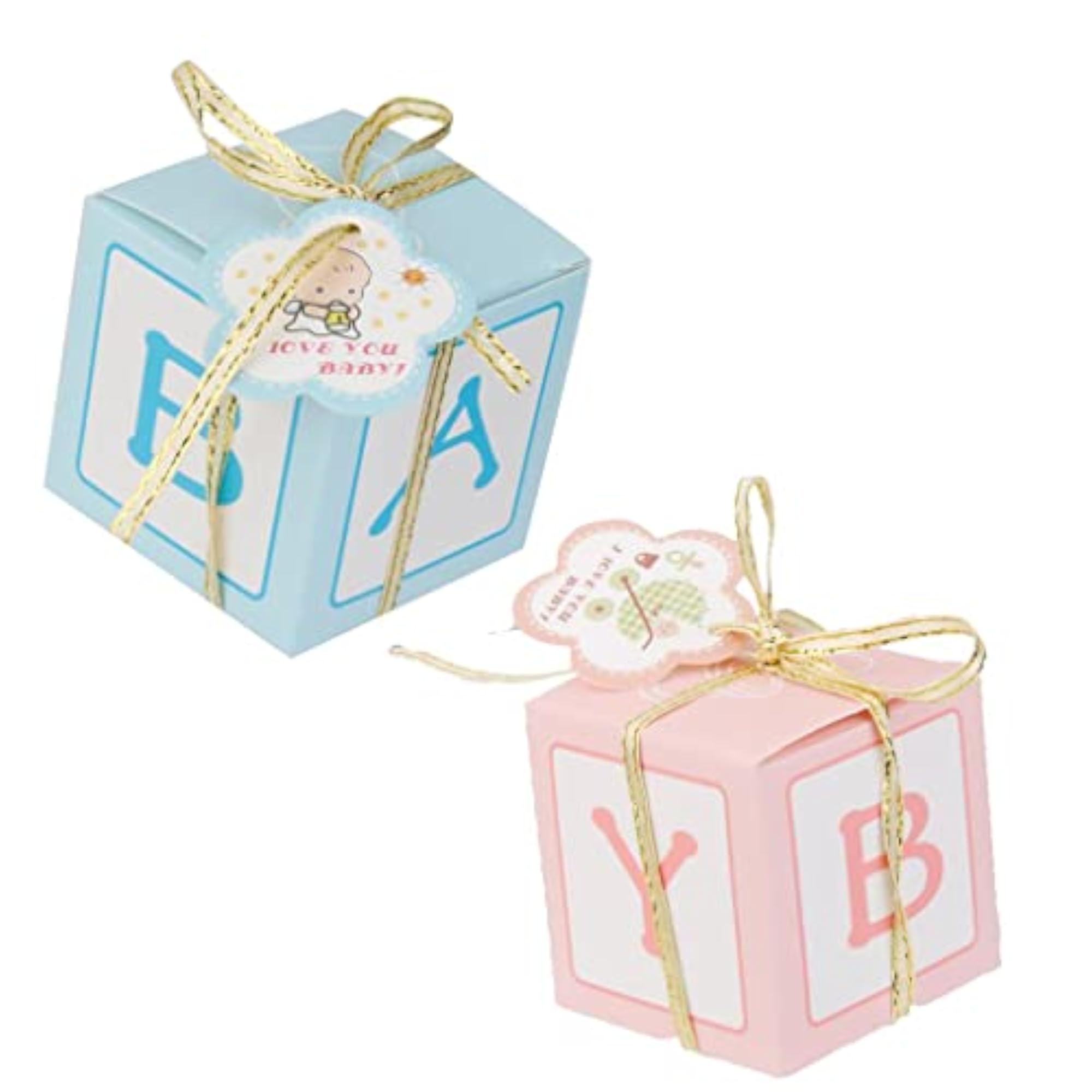 12Pcs Paper Candy Gift Boxes for Baby Showers