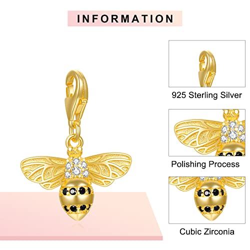 LaMenars Love Verschluss Charms 925 Silber für Frauen Familie Freundin Mutter Herz Anhänger Charm Geeignet für Armbänder & Halsketten Geburtstag Muttertag Geschenk - Image 4