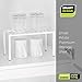 Smart Design Premium Cabinet Storage Shelf Rack - Small - 10.5 x 5.25 Inch - Steel Metal - Rust Resistant - Cupboard, Plate, Dish, Cup, Bathroom Counter and Pantry Organization Riser - Kitchen - White