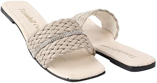 سليبر حريمى فلات جلد 913 بيج 37