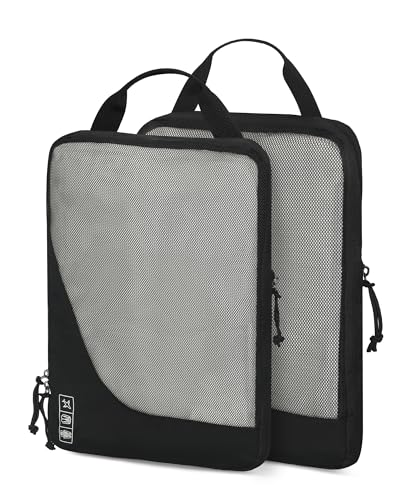 Image of 2 Set Compression Packing Cubes for Suitcases,Luggage,Travel Bag Organizer