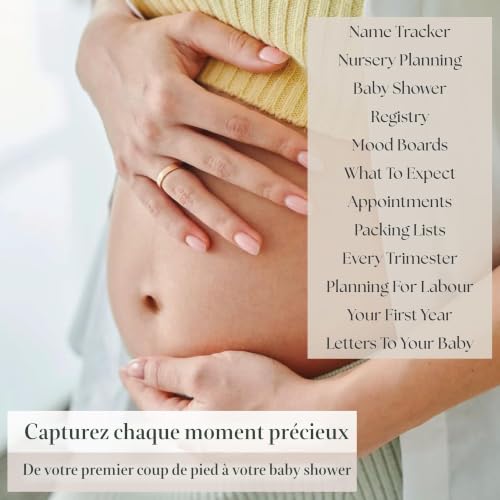The Complete Pregnancy Journal & Planner – Bibi & Beau Livre de souvenirs de luxe pour les futures mamans britanniques | Agenda hebdomadaire de 200 pages, calendrier, scrapbooking, listes de contrôle – vue 3